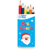Weihnachtliche Mini-Buntstifte (pro Set 6) Bastelbedarf zu Weihnachten