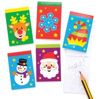 Weihnachten Mini-Notizbücher (pro Set 15) Bastelbedarf zu Weihnachten