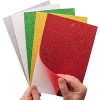 Selbstklebende Schaumstoff-Bögen in Weihnachtsfarben (pro Set 10) Bastelbedarf zu Weihnachten