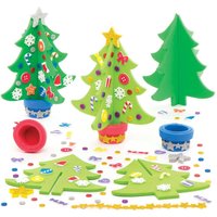Bastelsets Weihnachtsbaum (pro Set 4) Bastelaktivitäten zu Weihnachten