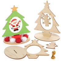 Weihnachtsbaum Holz Schaukel Bastelsets (pro Set 4) Bastelaktivitäten zu Weihnachten