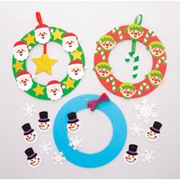 Weihnachten Kranz Bastelsets (pro Set 3) Bastelaktivitäten zu Weihnachten