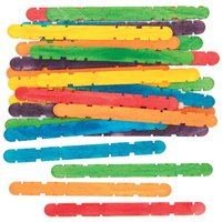 Bunte Holzstäbe zum Basteln (pro Set 200) Bastelbedarf Natumaterialien