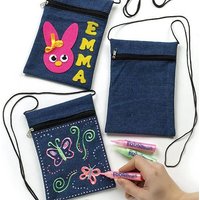 4 x Jeans-Schultertaschen