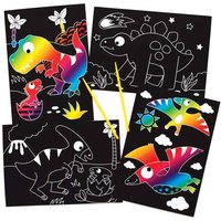 Dinosaurier Kratzbilder (pro Set 8) Kratzbilder – günstig kaufen