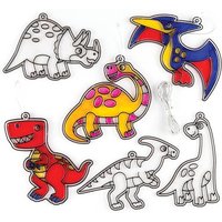 Sonnenfänger Dinosaurier (pro Set 8) Bastelsets