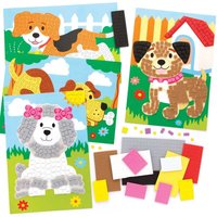 Mosaik Bastelset Hund (pro Set 4) Bastelsets