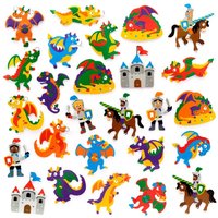 Drachen Moosgummiaufkleber (200 Stück) Bastelbedarf Verzierung & Dekorationen