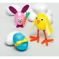 Styropor-Eier (10 Stück) Bastelmaterial