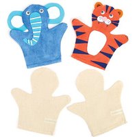 Stoff-Handpuppen (pro Set 6) Stoffmalerei