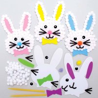 Osterhasen Pom Pom Bastelsets (pro Set 5) Bastelaktivitäten zu Ostern