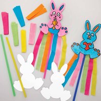 Osterhasen Zauberstab Bastelset (pro Set 8) Bastelaktivitäten zu Ostern
