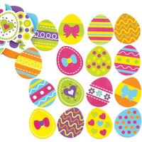Sticker Osterei aus Moosgummi (pro Set 125) Bastelbedarf zu Ostern