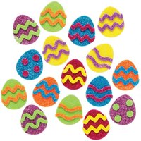 Osterei Glitzer Aufkleber (pro Set 100) Bastelbedarf zu Ostern