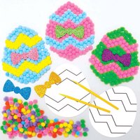 Bastelsets für Ostereier Pompons (pro Set 5) Bastelaktivitäten zu Ostern – günstig kaufen