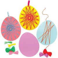 Oster-Eier Fadengrafik-Sets (pro Set 8) Bastelaktivitäten zu Ostern