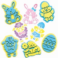 Moosgummi-Stempelset Ostern (pro Set 10) Bastelbedarf zu Ostern