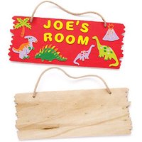Holzplaketten zum Aufhängen (pro Set 3) Basteln mit Holz