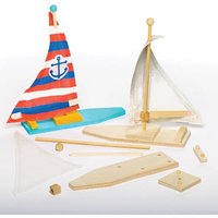 Holz-Bastelsets Segelboot (pro Set 2) Basteln mit Holz