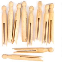 Bastelklammern aus Holz (pro Set 24) Basteln mit Holz