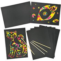 Kratzbilder - Blätter (pro Set 8) Kratzbilder