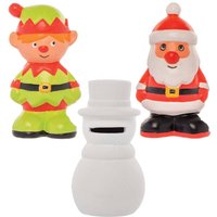 Weihnachts Keramik-Spardosen (pro Set 3) Bastelaktivitäten zu Weihnachten
