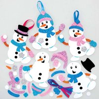 Schneemann Mix & Match Bastelsets (pro Set 8) Bastelaktivitäten zu Weihnachten