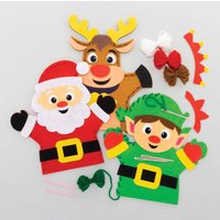 Weihnachtliches Handpuppen-Set (pro Set 4) Bastelaktivitäten zu Weihnachten