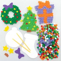 Weihnachts-Bastelset mit Bommeln (pro Set 5) Bastelaktivitäten zu Weihnachten