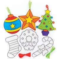 Weihnachtliche Sonnenfänger (pro Set 10) Bastelaktivitäten zu Weihnachten