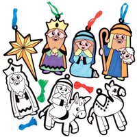 Adventsdekorationen mit Samtkonturen (pro Set 15) Bastelaktivitäten zu Weihnachten
