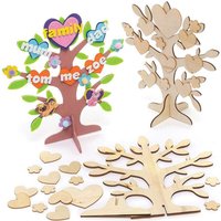 Stammbaum-Bausätze aus Holz (pro Set 2) Basteln mit Holz