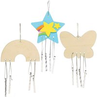 Holz-Windspiele (pro Set 4) Basteln mit Holz