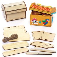 Mini-Holztruhen-Sets (pro Set 3) Basteln mit Holz