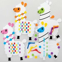 Regenbogen Lama Websets (pro Set 6) Flecht und Weben Bastelsets – günstig kaufen