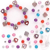 Herz Bettelarmband-Bastelset (pro Set 3) Schmuck Basteln