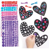 Herz Punktebilder Bastelset (pro Set 12) Bastelsets