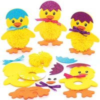 Osterküken Pom Pom Bastelsets (pro Set 3) Bastelaktivitäten zu Ostern