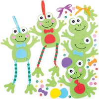 Frosch Bastelset mit Baumelbeinen (pro Set 5) Bastelsets