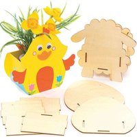 Osterblumensets aus Holz (pro Set 3) Bastelaktivitäten zu Ostern – günstig kaufen