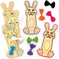 Osterhasen Lesezeichen aus Holz (pro Set 5) Bastelaktivitäten zu Ostern