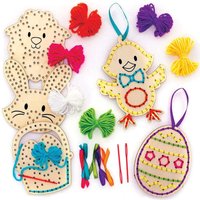 Oster Stickset aus Holz (pro Set 5) Bastelaktivitäten zu Ostern