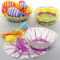 Pastelfarbene Korbflecht-Sets (pro Set 4) Bastelaktivitäten zu Ostern