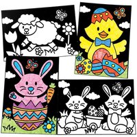 Oster Samtbilder zum Ausmalen (pro Set 10) Bastelaktivitäten zu Ostern