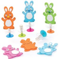 Osterhasen Jump-Up Kits (pro Set 8) Ostern Mitgebsel