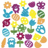Oster Glitzer Aufkleber (pro Set 150) Bastelbedarf zu Ostern – günstig kaufen