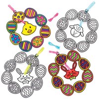 Osterkranz Sonnenfänger (pro Set 3) Bastelaktivitäten zu Ostern