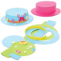 Osterhauben-Mix & Match Bastelset (pro Set 3) Bastelaktivitäten zu Ostern
