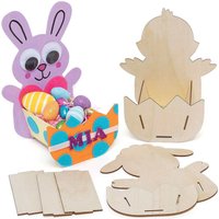Osterkorb-Bastelsets aus Holz (pro Set 3) Bastelaktivitäten zu Ostern