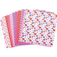 Herzdruck Papierset (pro Set 48) Bastelbedarf Pappe & Papier